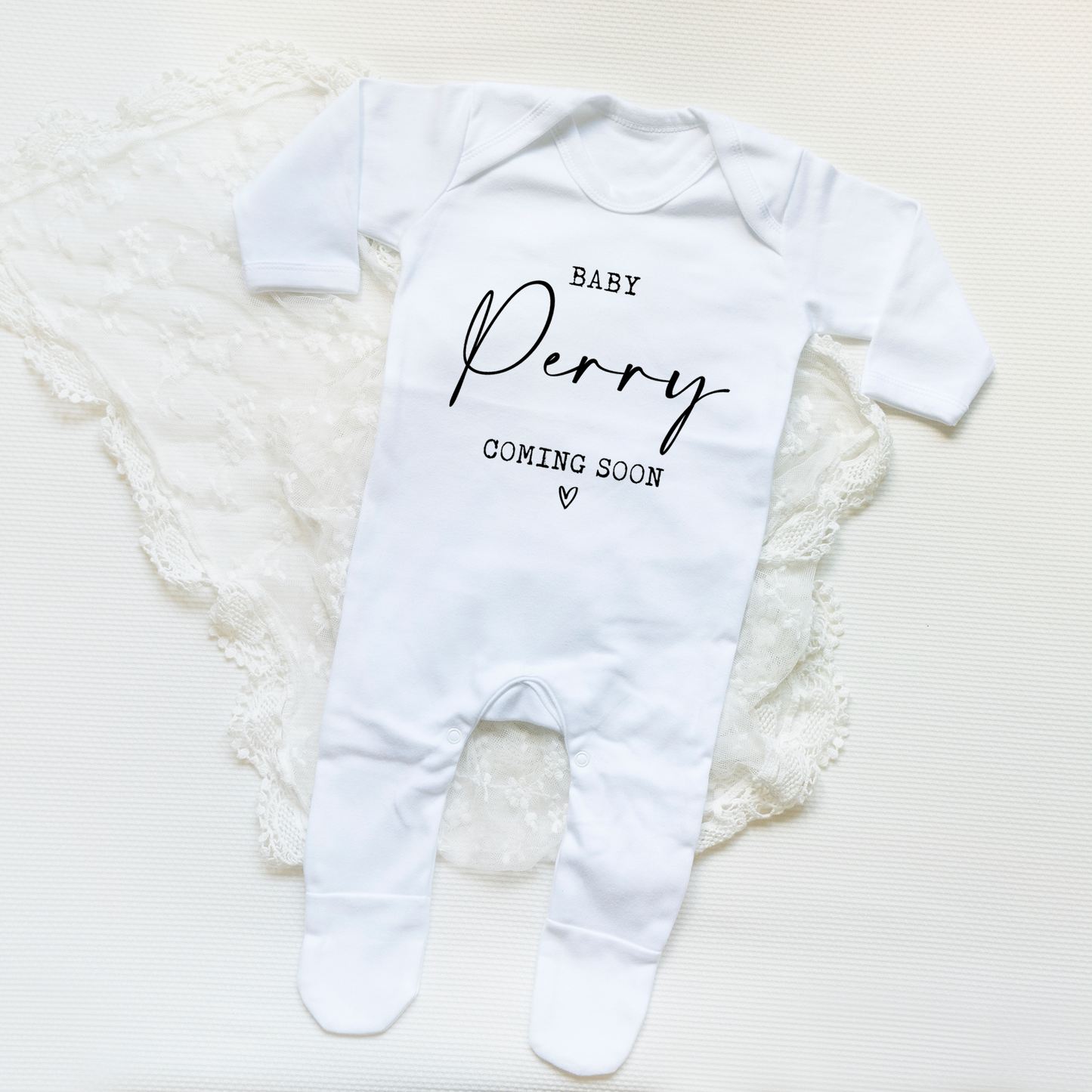 Personalised Pregnancy Announcement Baby Vest and Sleepsuit