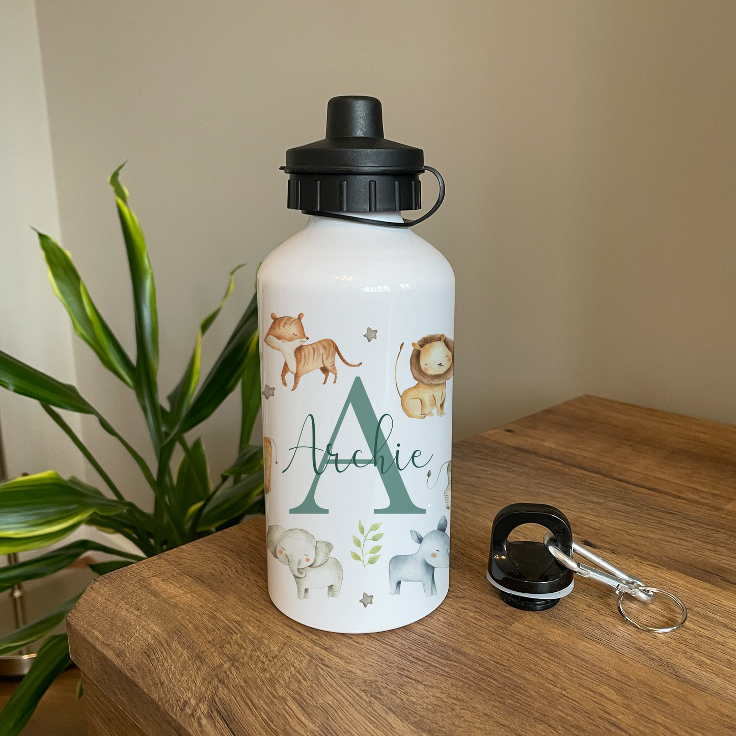 Personalised Jungle Water Bottle