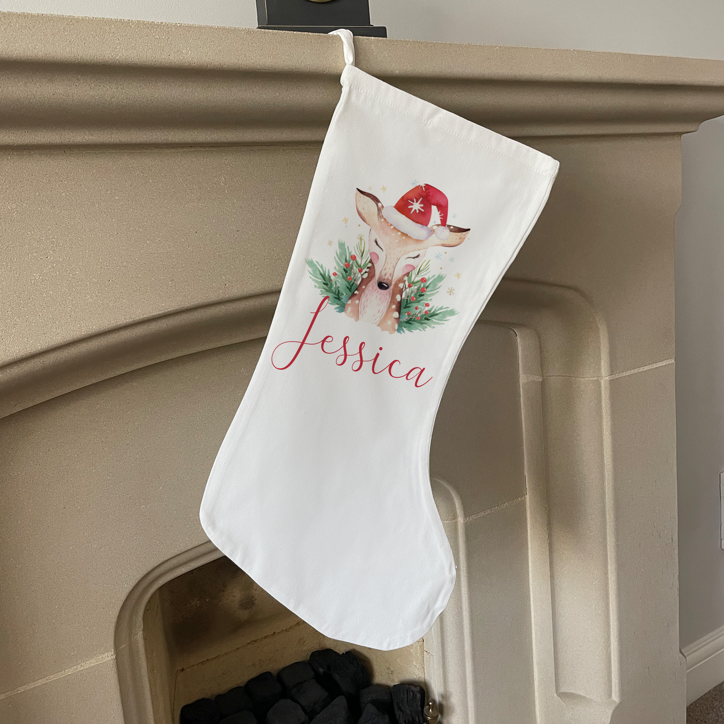 Personalised Reindeer Stocking