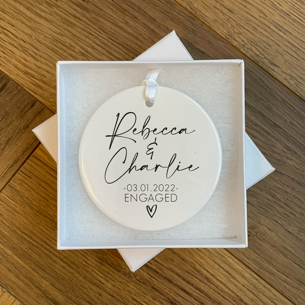 
                      
                        Personalised Engagement Ornament
                      
                    