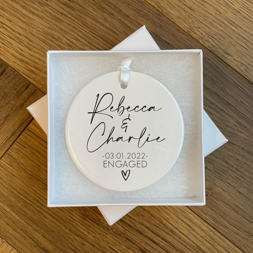 
                  
                    Personalised Engagement Ornament
                  
                