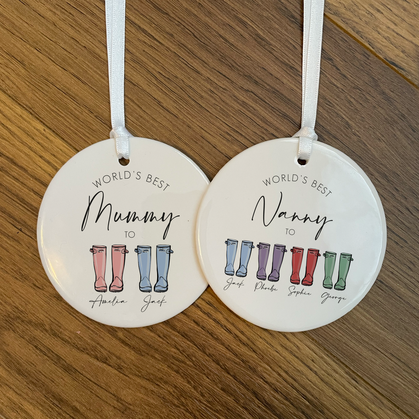 
                  
                    Personalised World's Best Nanny / Mummy Ornament
                  
                