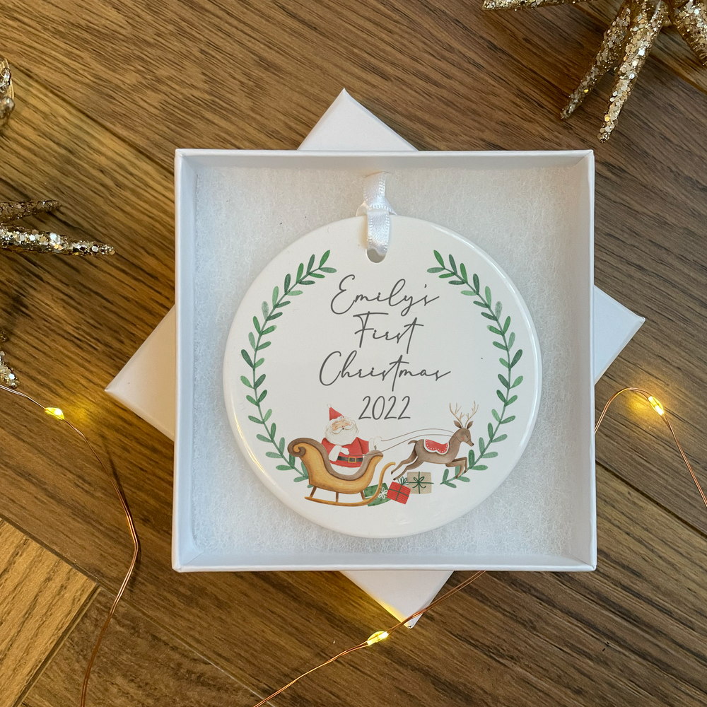 
                      
                        Personalised Santa's Sleigh Christmas Decoration
                      
                    