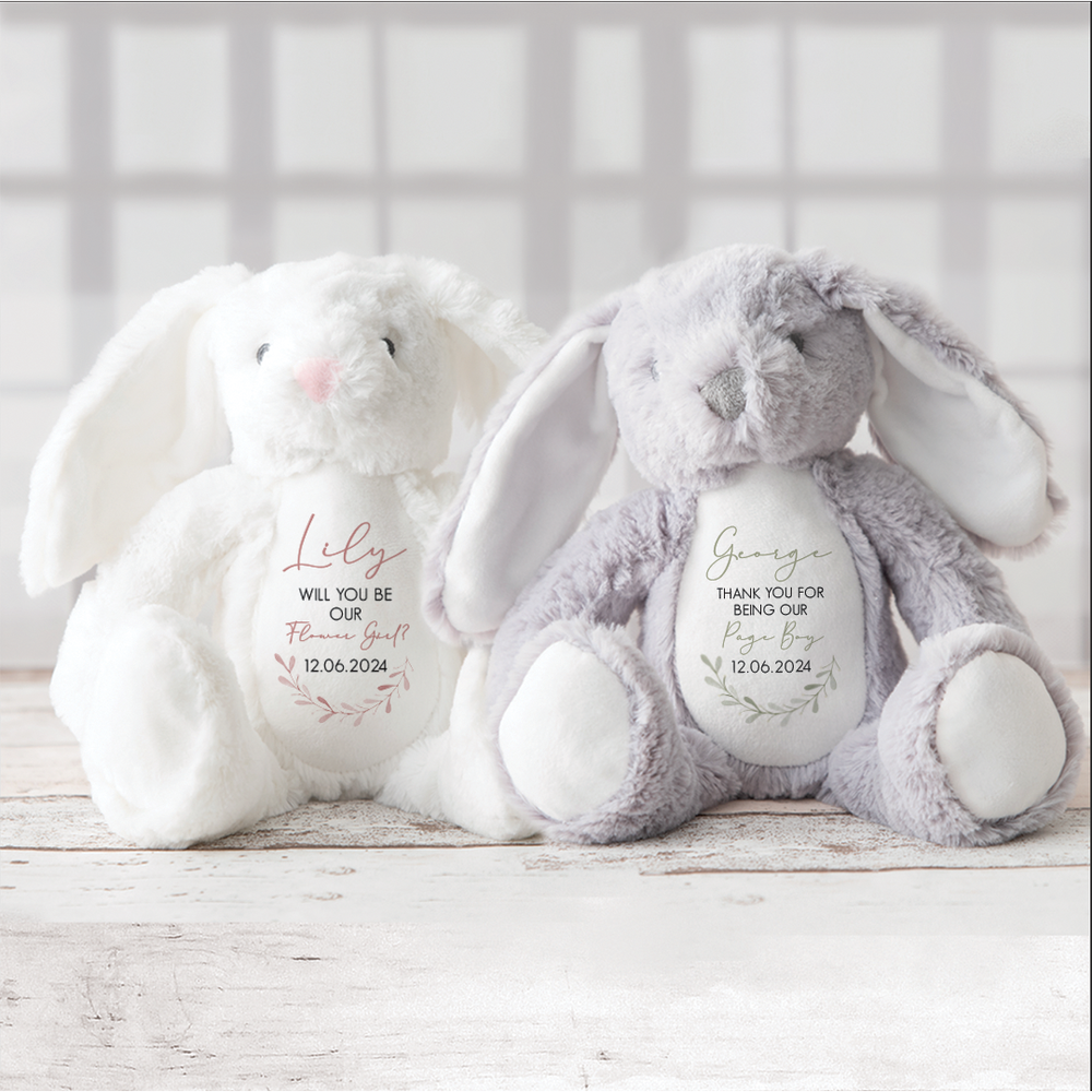 Personalised Flower Girl & Page Boy Bunny Rabbit