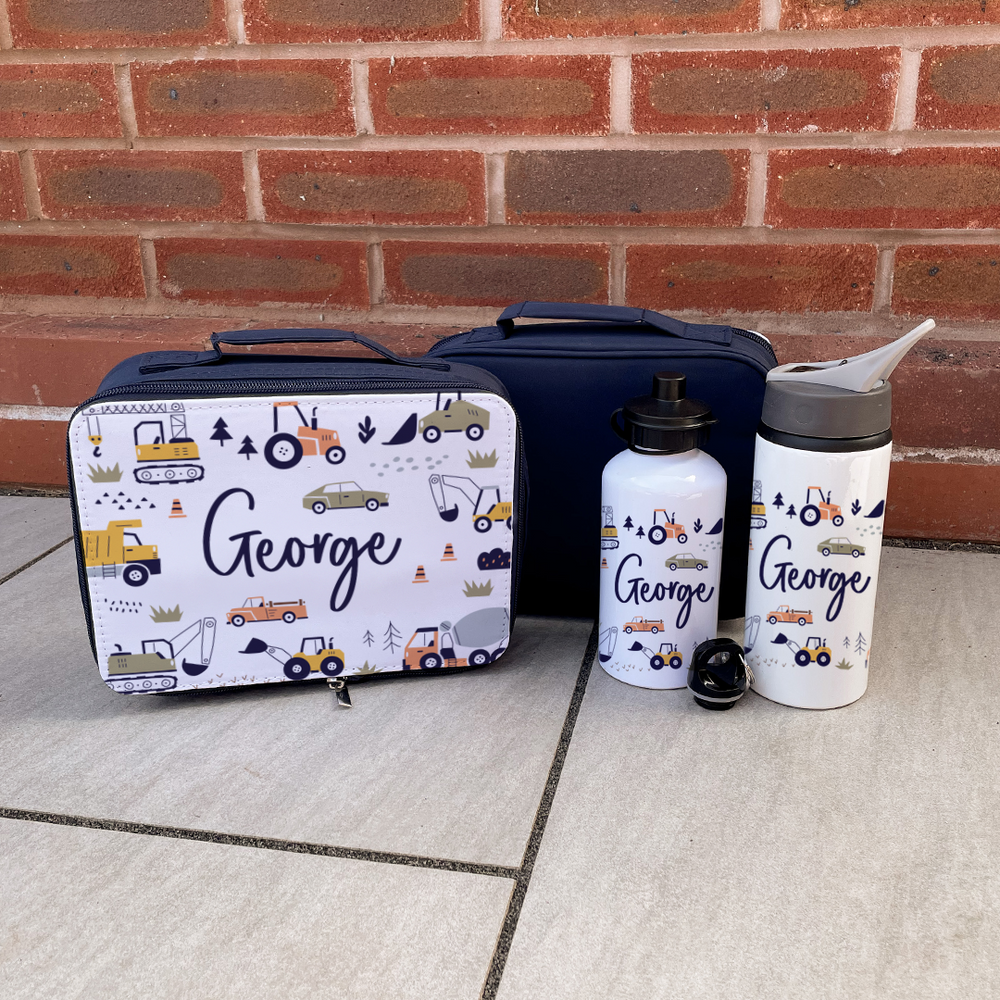 
                      
                        Personalised Digger Lunch Box & Bottle Set
                      
                    