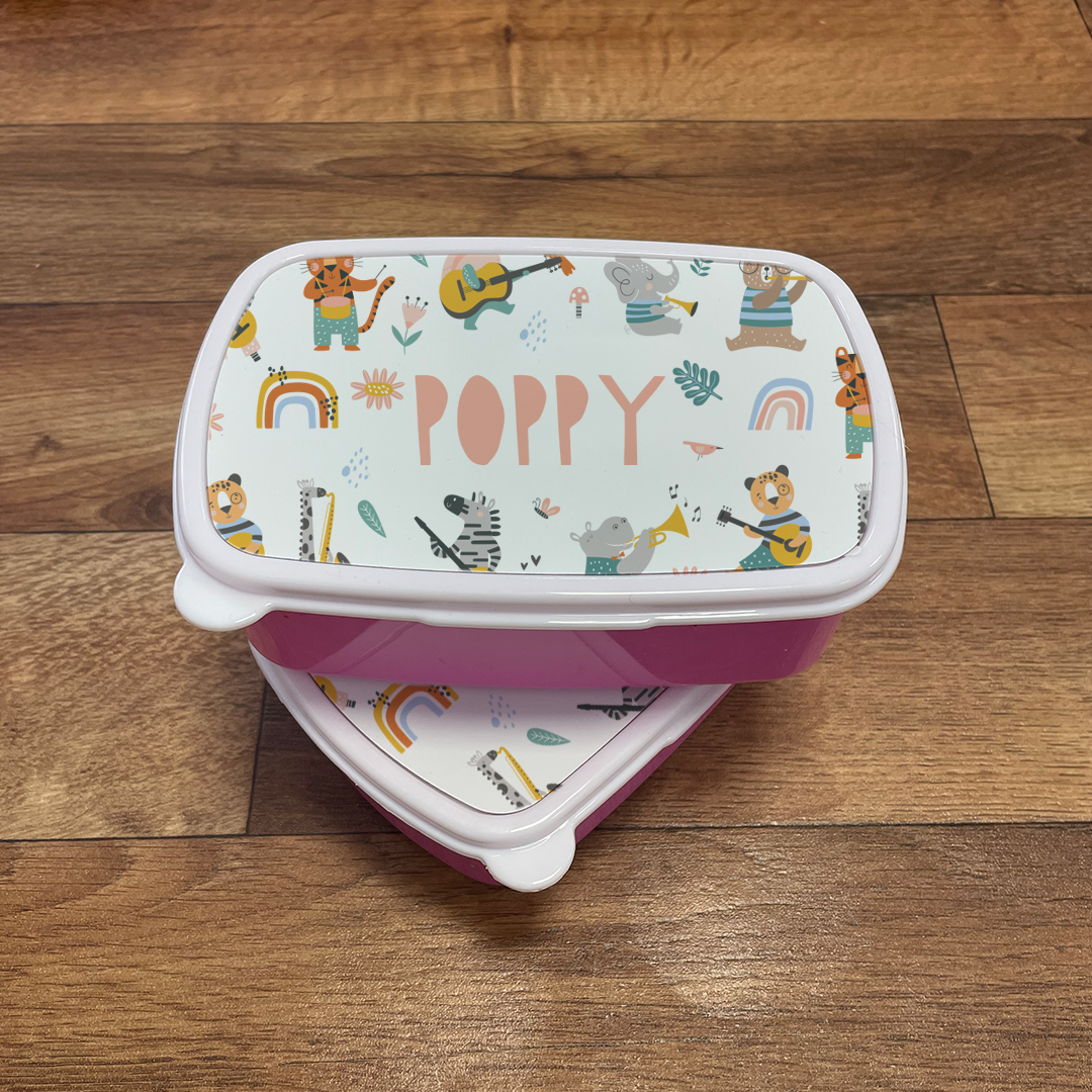 Personalised Jungle Music Snack Box