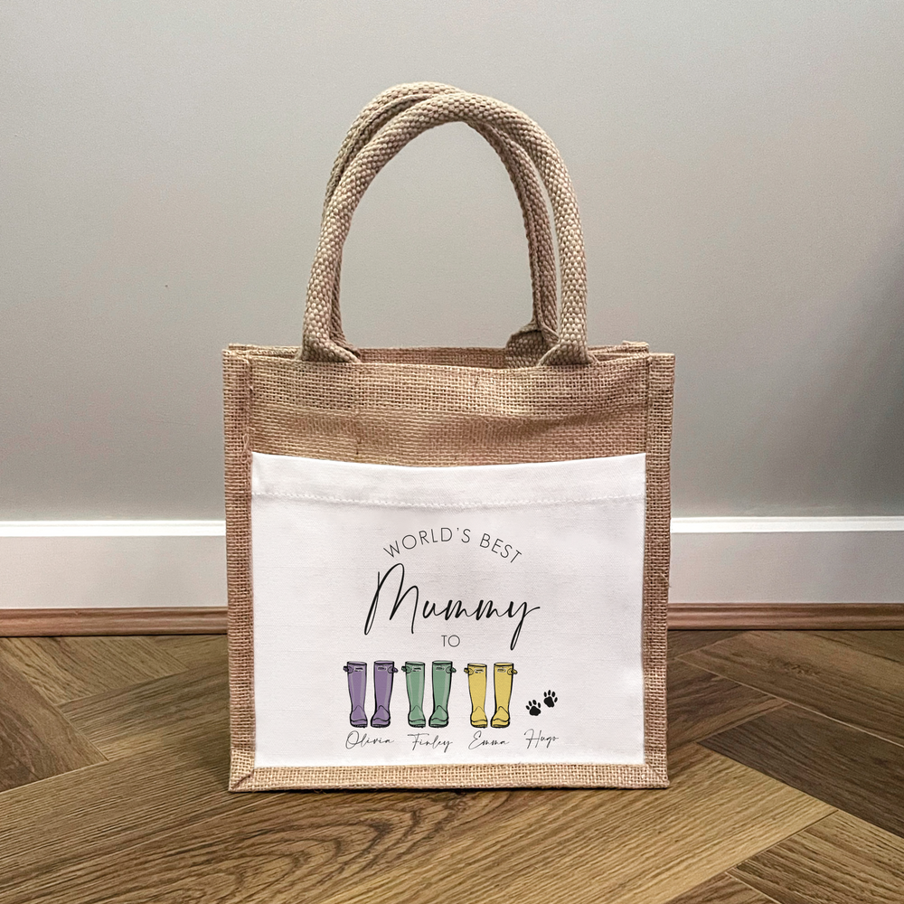 
                      
                        Personalised Best Mummy / Nanny Welly Boot Bag
                      
                    