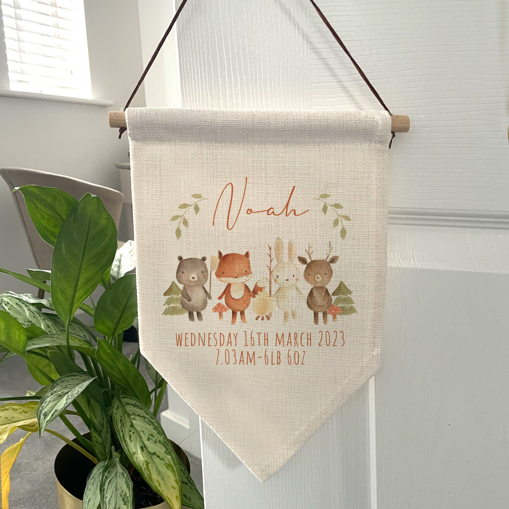 Personalised Woodland Flag