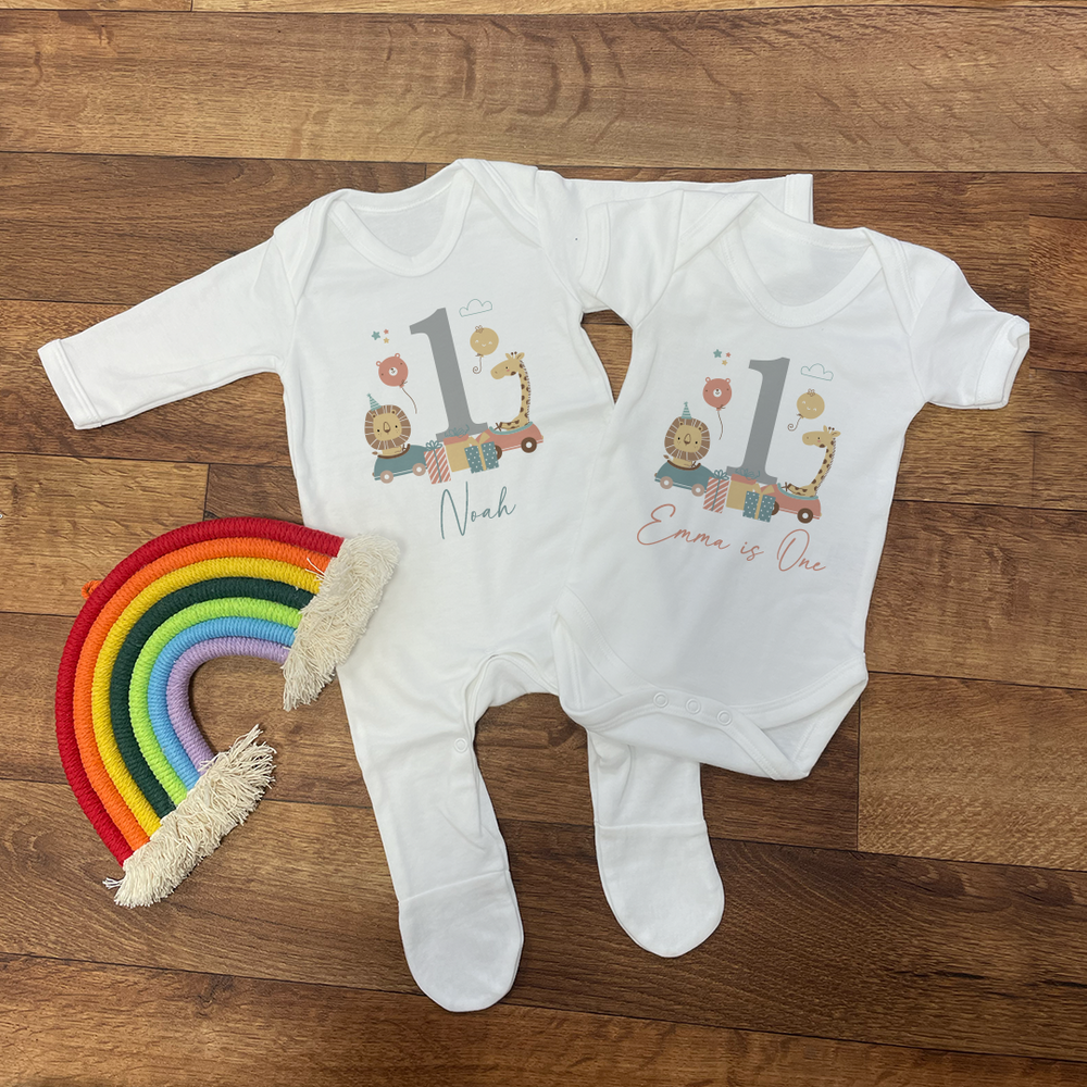 
                      
                        Personalised Jungle Birthday T-Shirt & Baby Vest
                      
                    