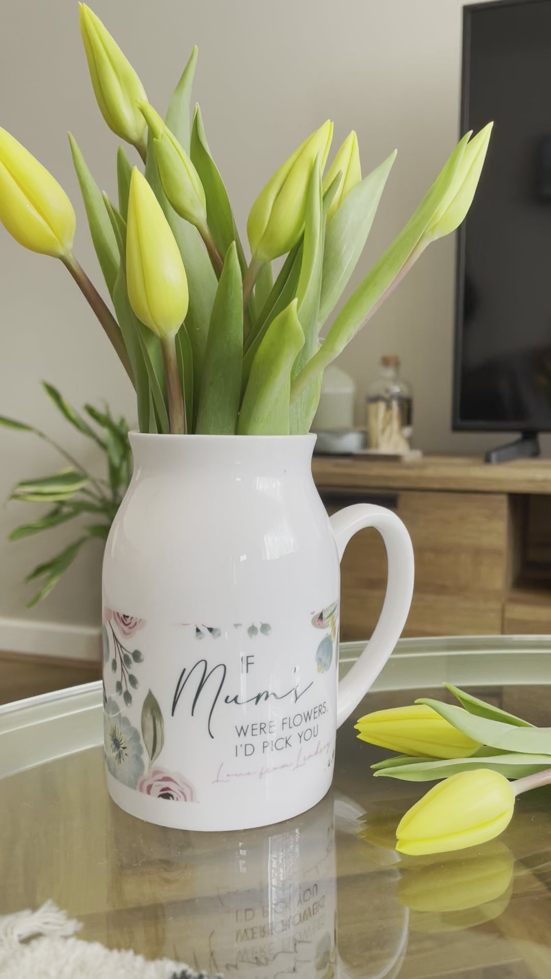 
                  
                    Load and play video in Gallery viewer, Personalised I&amp;#39;d Pick You Mother&amp;#39;s Day Jug Vase
                  
                