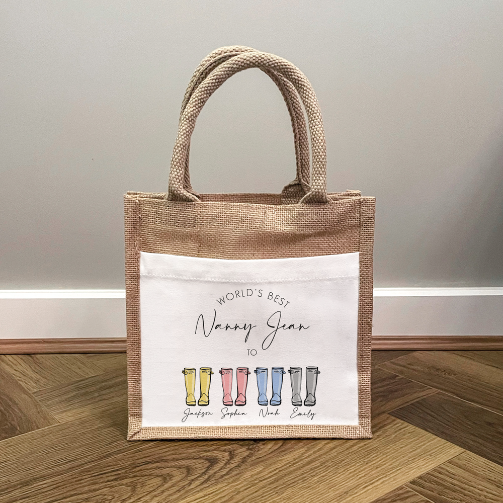 
                      
                        Personalised Best Mummy / Nanny Welly Boot Bag
                      
                    